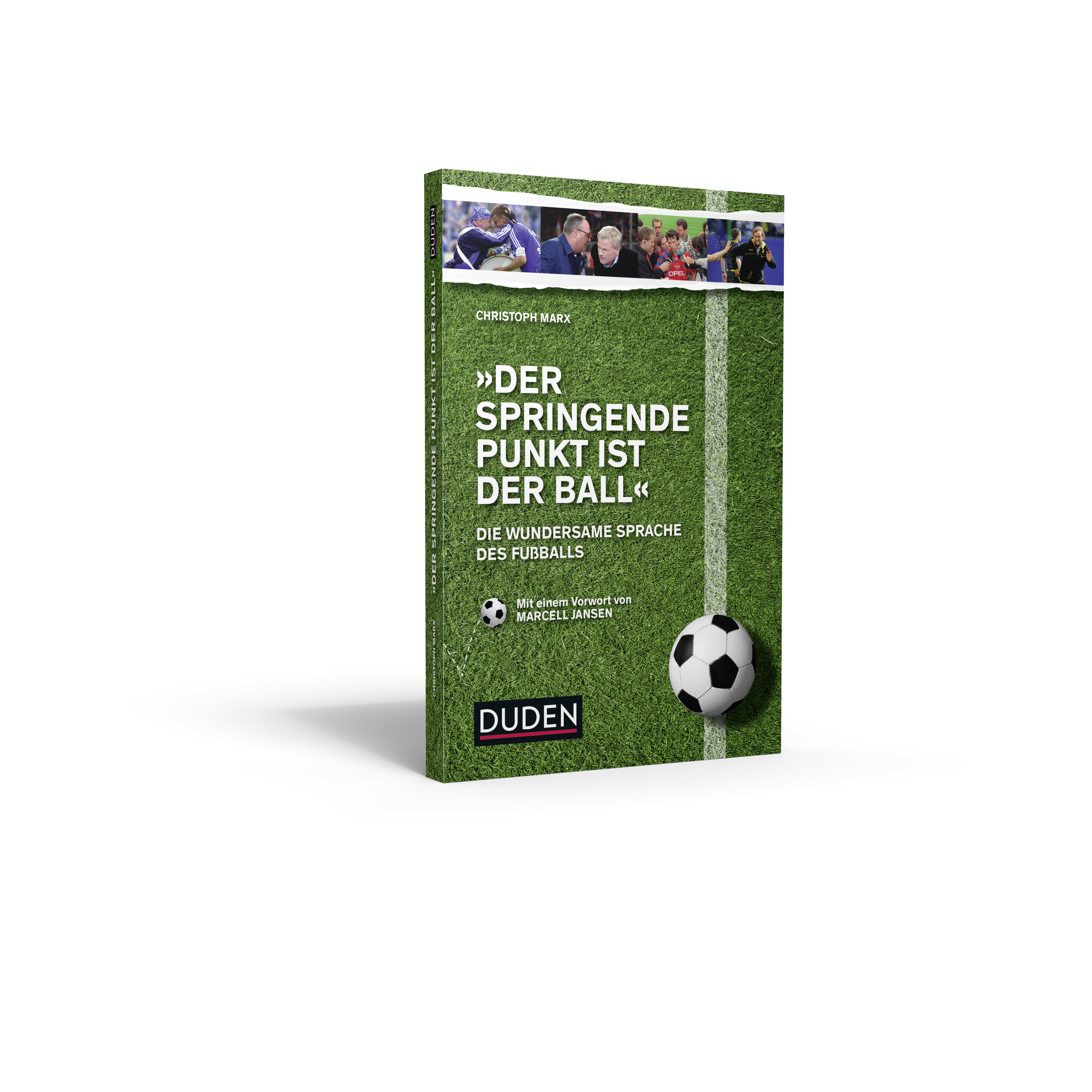 Dies ist das Cover von dem Duden-Buch zur Fußballsprache von CHristoph Marx