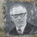 Honecker auf einer Wand gemalt