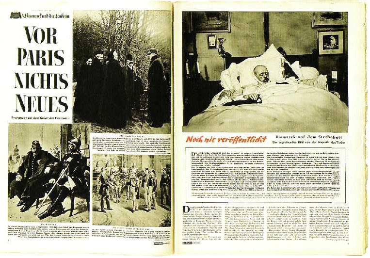 Zeitschrift Tod Bismarck 1952